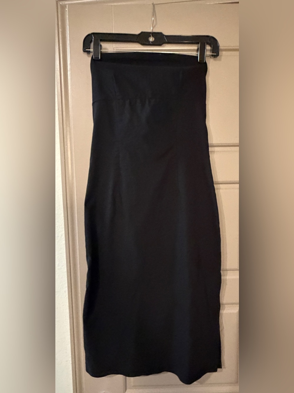 Necessary Objects Black Fitted Midi Dress